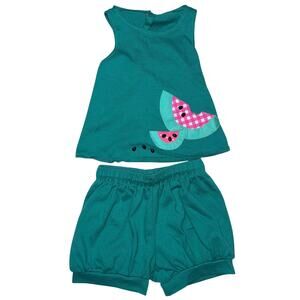 Chocolate Soup size XL (2T) green watermelon set